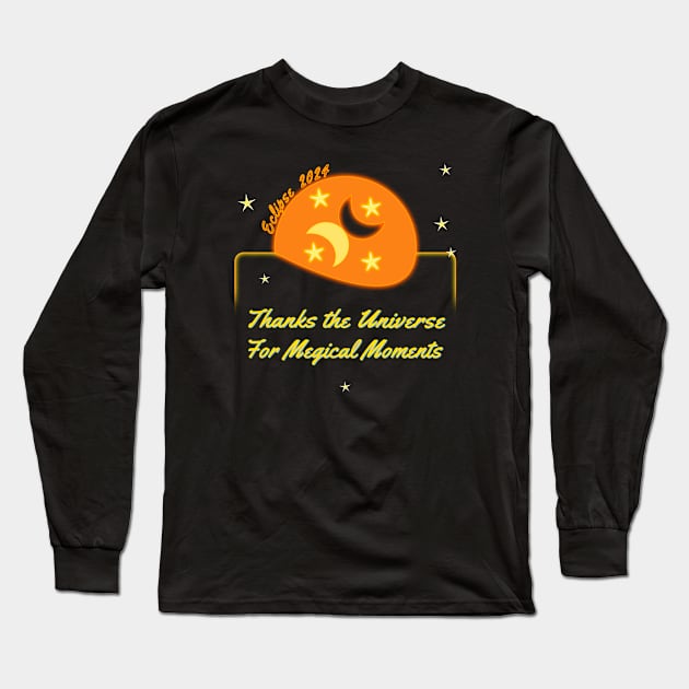 Total Eclipse Over Little Rock, April - 2024 Long Sleeve T-Shirt by 1Nine7Nine